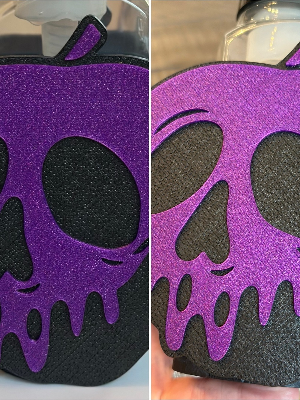Disney Poison Apple Skull Foaming Soap Holder for Bath & Body Works Bottles - Picture 5 of 9